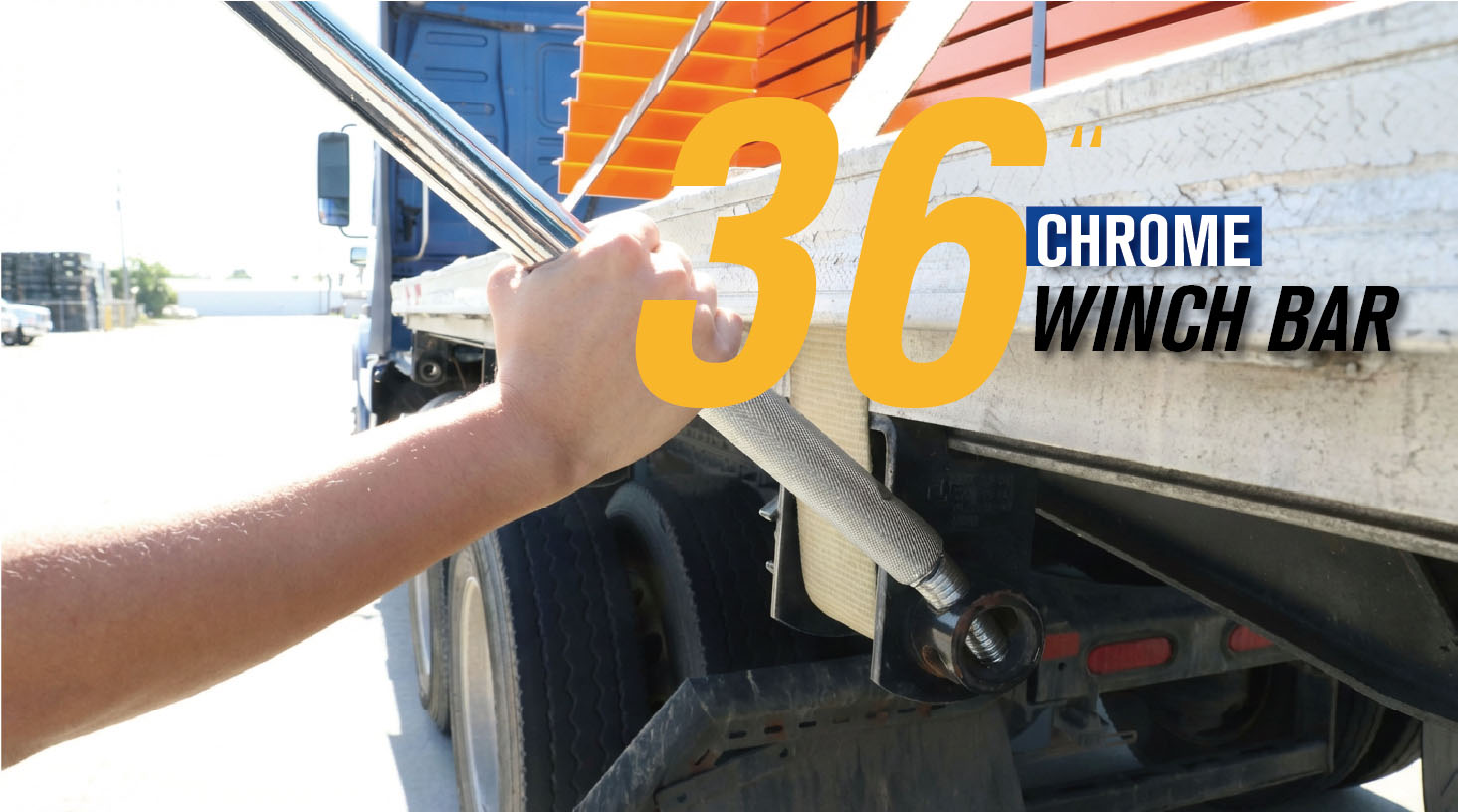 Chrome Winch Bar 36 Inches Chrome Winch Bar