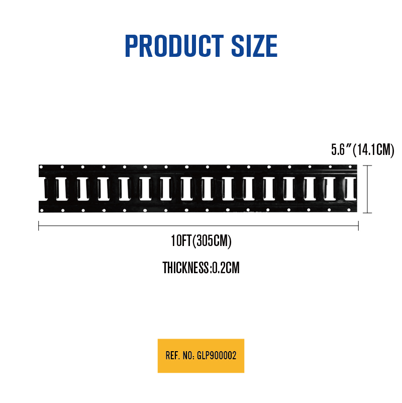 Powder-Coated Steel E-Track Rail for Trailers