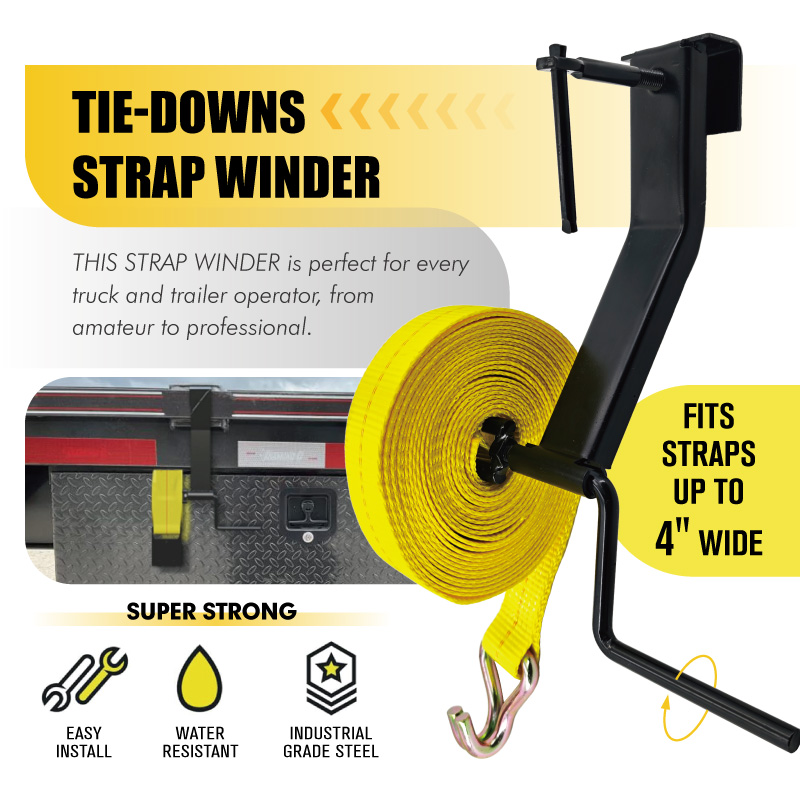 Powder Coated Steel Tie-Downs Strap Winder for Flatbed Trailer